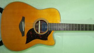 Yamaha A1r Dreadnought Cutaway Acoustic/electric Guitar Vintage Sunburst W/case