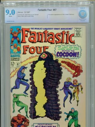 1967 Marvel Fantastic Four 67 1st Appearance Him Adam Warlock Cbcs 9.  0 White