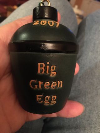 Big Green Egg Christmas Ornament 3.  25x2.  25”