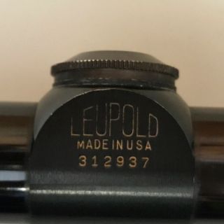 Vintage Leupold Gold Ring M8 4x Fixed Rifle Hunting Scope With Rings Mounts