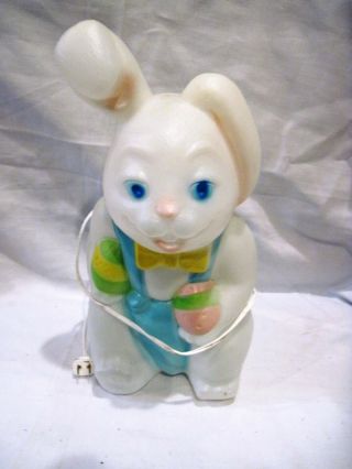 15 " Carolina (empire) Easter Bunny Rabbit Lighted Blow Mold Decoration
