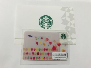 2015 Starbucks Japan Ana Sakura Limited Gift Card Pin Intact