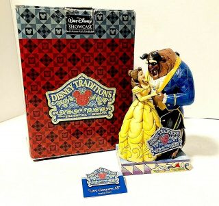 Jim Shore Disney Showcase Beauty And The Beast Love Conquers All Figurine 6.  5 "