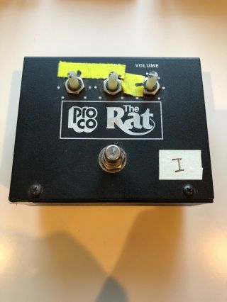 Vintage Pro Co The Rat Distortion Gtr Fx Pedal (needs A Little Work)