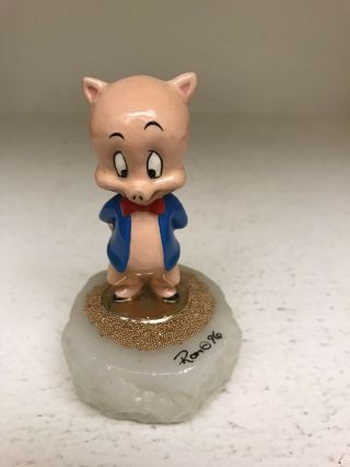 Ron Lee Porky Pig Figurine Limited Ed 1998 Lt515 219/1500 The More The Merrier