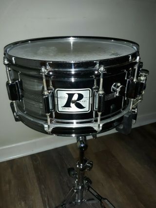 Vintage Rogers 6.  5 X 14 Big R Dynasonic Cob Snare Drum -