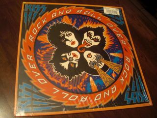Ex 1976 Kiss Rock And Roll Over Vinyl Lp Record W/decal/inserts/shrink Nblp - 7037
