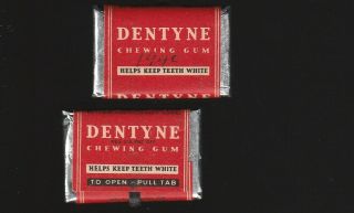Army Advertising Chewing Gum Stick With Wrapper - - - Adams Dentyne 1940 Wwii