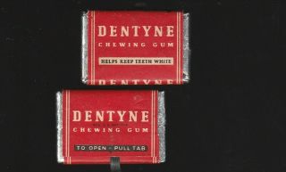 Tab Advertising Chewing Gum Stick With Wrapper - - Army Adams Dentyne 1942 Wwii