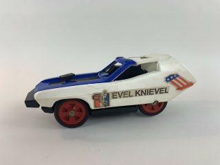 Vintage 1974 Ideal Toy Corp.  Evel Knievel Stunt & Crash Car Loose Incomplete
