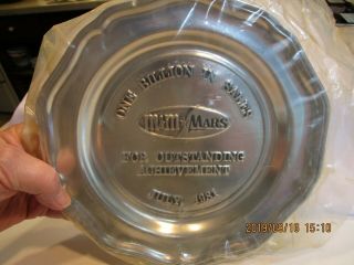 M&M ' s (R) VERY RARE Pewter Plate 1981 