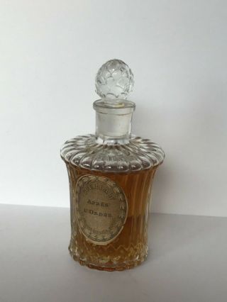 Guerlain « Apres L’ondee »vintage Perfume Bottle 80 Ml 11,  3 Cm