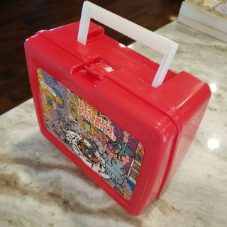 Vintage 1987 Pee - Wee’s Playhouse Plastic Red Lunchbox 2