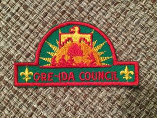 Ore - Ida Council 1st Issue Cp Boy Scout Hat Patch
