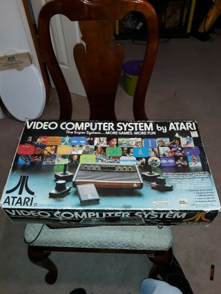 Vintage Atari Cx - 2600 Video Computer System W /original Box