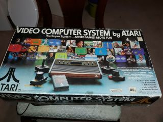 Vintage Atari CX - 2600 video computer system w /original box 2