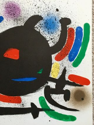 Lithograph By Joan Miro (1893 - 1983) Mourlot 1972 Edition Centerfold 2