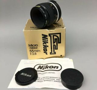 Nikon Micro - Nikkor 55mm F/2.  8 1:2.  8 Ai - S Vtg Macro Prime Lens - F13