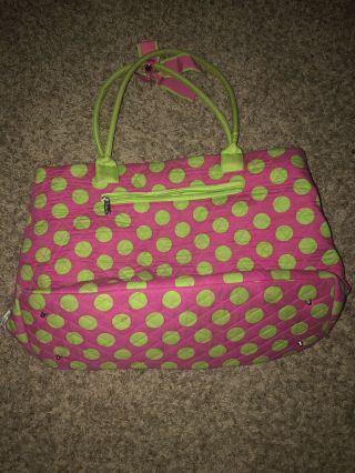 Alpha Kappa Alpha pink and green bag 2