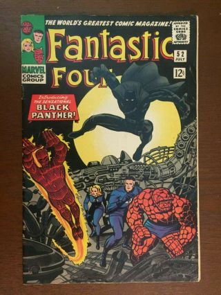 Fantastic Four 52 - - 1st App Black Panther - Marvel Comics