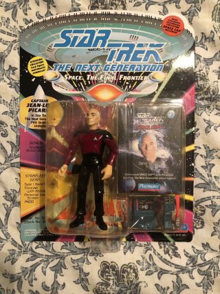 (1993 Playmates) Star Trek Next Generation Captain Jean - Luc Picard Action Figure