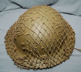 Wwii British Canadian Made Od7 Green 1/2 " Helmet Nets For Brodie Us Army M1 Gr 3