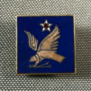 Ww2 Us Army Usaaf 2nd Air Force Dui Nh Pb Di Pin Badge Unit Crest 828v
