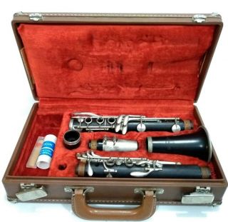 Vintage Normandy 8 Clarinet With Case Made In France Wood