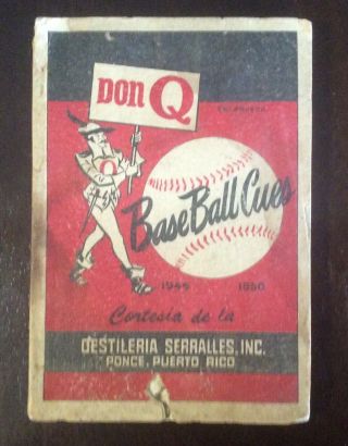 Don Q Baseball Cues 1950 Digest Puerto Rican Rum
