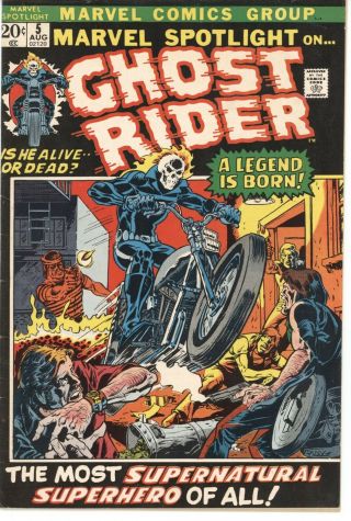Marvel Comics Marvel Spotlight 5 Fine/fine,  1st Appearance Ghost Rider (1972)