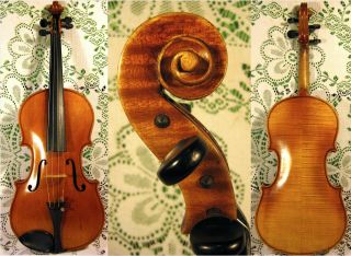 Gorgeous Old Vintage French? Violin Well Flamed Back 4/4 2