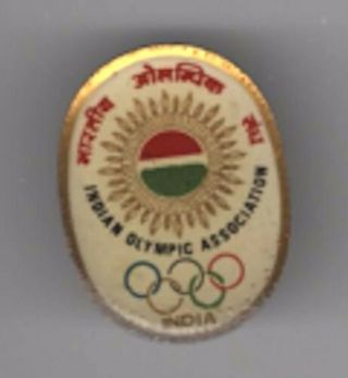 Vintage India National Olympic Committee (noc) Pin Indian Olympic Association