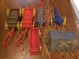 Vintage Late 1950s - Early 1960s Western Wagons & Cannon - - Auburn Rubber & Mpc