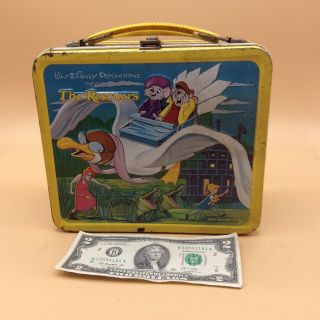 Walt Disney Producions The Rescuers Metal Lunch Box Aladdin Indrustries 2