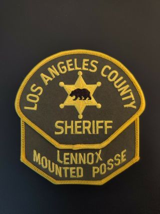 Los Angeles County Sheriff Lennox Mounted Posse Patch California Ca Police