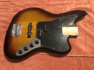 Fender Squier Jaguar Bass Body Vintage Modified 3 Tone Sunburst 3ts 2016 Loaded
