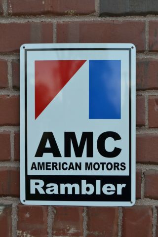 Amc Rambler 71 American Motors Racing Sign Service Mechanic Amx Garage Freeship
