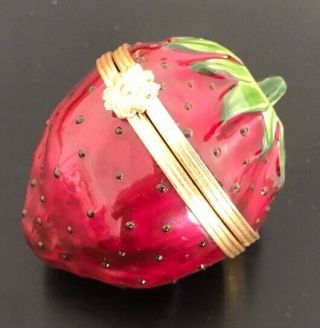 Limoges For Tiffany & Co.  Strawberry Trinket Box