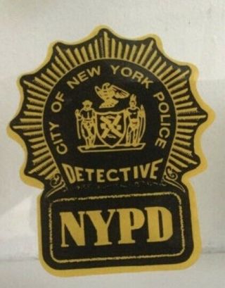 Nypd Detective Decal / Sticker