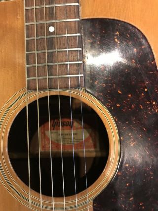 Vintage 1970 ' s Gibson J - 50 Deluxe Acoustic Guitar with Hard Case 3