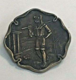 Lan432: Olympians 1905 Sterling Pin Vintage Orleans Mardi Gras Krewe Favor