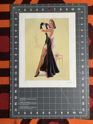 Vintage Retro Pin - Up Print By Art Frahm