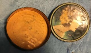 Beautebox Canco Betty Compson 7 1/2” Round Tin Says Henry Clive 2