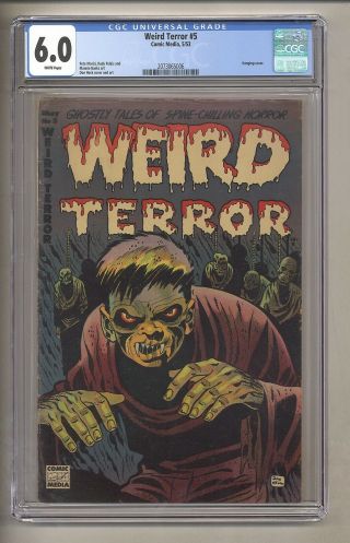 Weird Terror 5 (cgc 6.  0) White Pages; Don Heck; Hanging Cover; 1953 (c 27156)