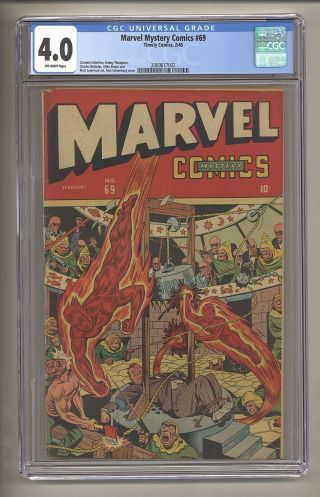 Marvel Mystery Comics 69 (cgc 4.  0) O/w Pages; Schomburg Cover; 1946 (c 27128)