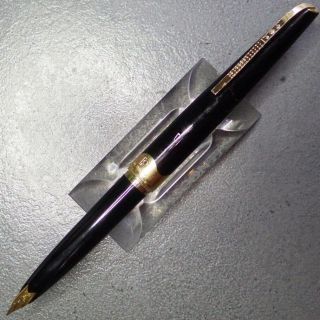 GT Black PLATINUM ELITE C/C Fountain Pen 18K Gold F Nib Universal Cartridge 3