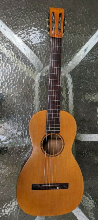 Vintage 1890s Bay State Style 9 Parlor Guitar