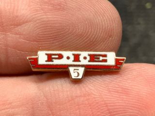 P - I - E Transportation Company 1/10 10k Gf Vintage 5 Years Service Award Pin.