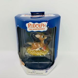 Enesco Christmas Baby Rudolph Ornament Rudolph The Red Nose Reindeer