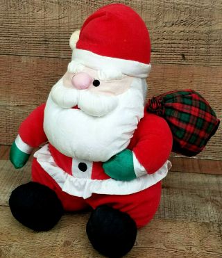 Gibson Greetings Puffalump Santa Claus Plush Stuffed Toy Christmas Holiday 11 "